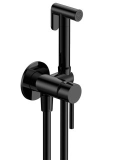 Гигиенический душ AQUAme Siena AQM6217MB со смесителем чёрный матовый